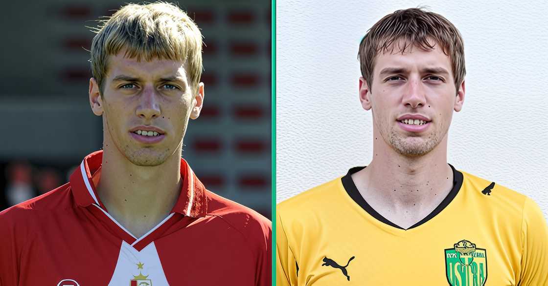 Alen Pamić pictured standing before a game and during a team media day. Alen Pamić pictured standing before a game and during a team media day.
