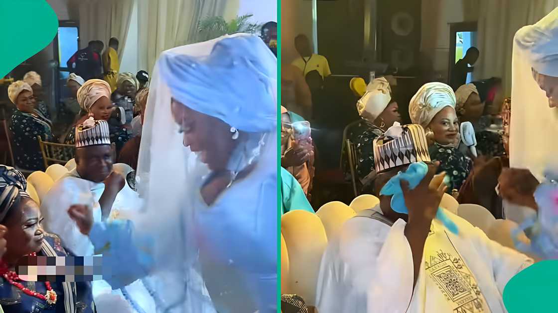 Tears flow as daughter returns surname to parents on wedding day