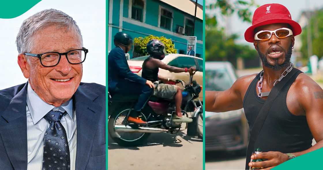 Bill Gates offers lyrical advice to MI in a fun skit alongside Broda Shaggi and Layi Wasabi. Bill Gates offers lyrical advice to MI in a fun skit alongside Broda Shaggi and Layi Wasabi.