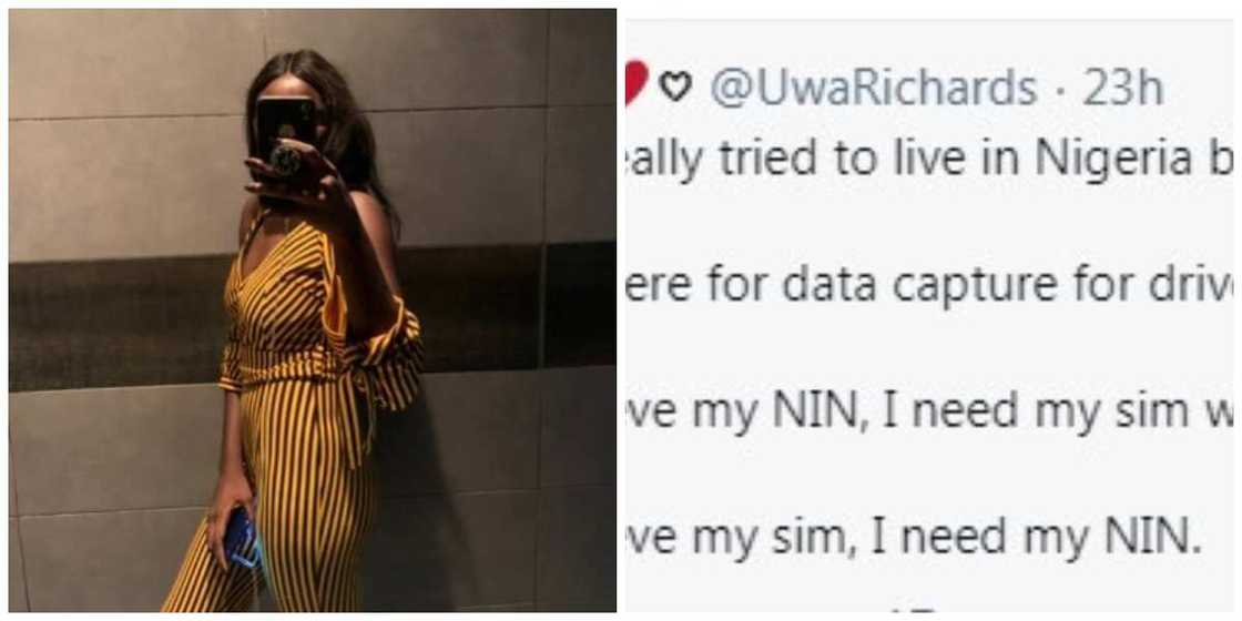Young lady cries out, says Nigeria is not working for her, see why Young lady cries out, says Nigeria is not working for her, see why