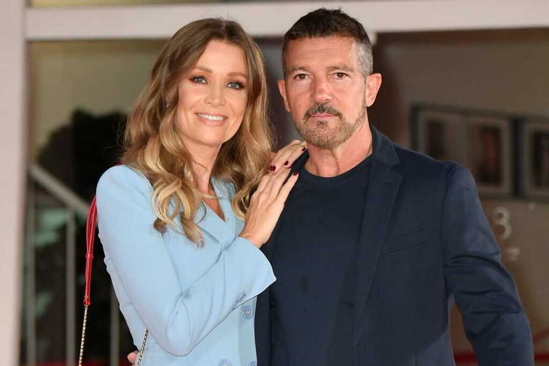 Nicole Kimpel and Antonio Banderas on the red carpet of the "Filming Italy Award Nicole Kimpel and Antonio Banderas on the red carpet of the "Filming Italy Award