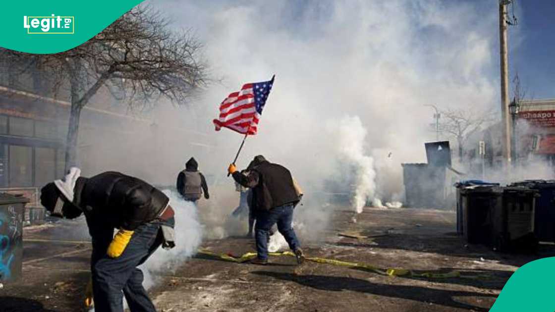 Yadda ake tarwatsa masu zanga zanga a Amurka.