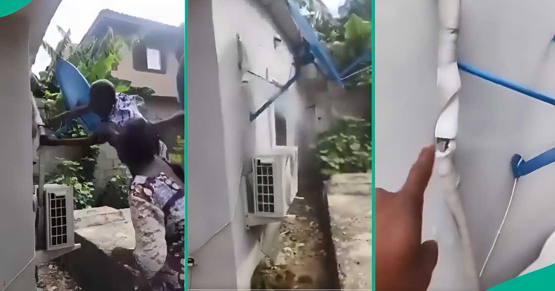 Landlord Destroys Tenant’s AC to Prevent Him From Using It, They Quarrel successful Viral Video, Many React Landlord Destroys Tenant’s AC to Prevent Him From Using It, They Quarrel successful Viral Video, Many React