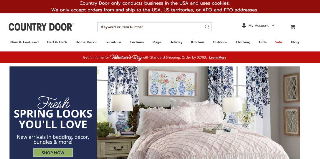 Country Door homepage Country Door homepage