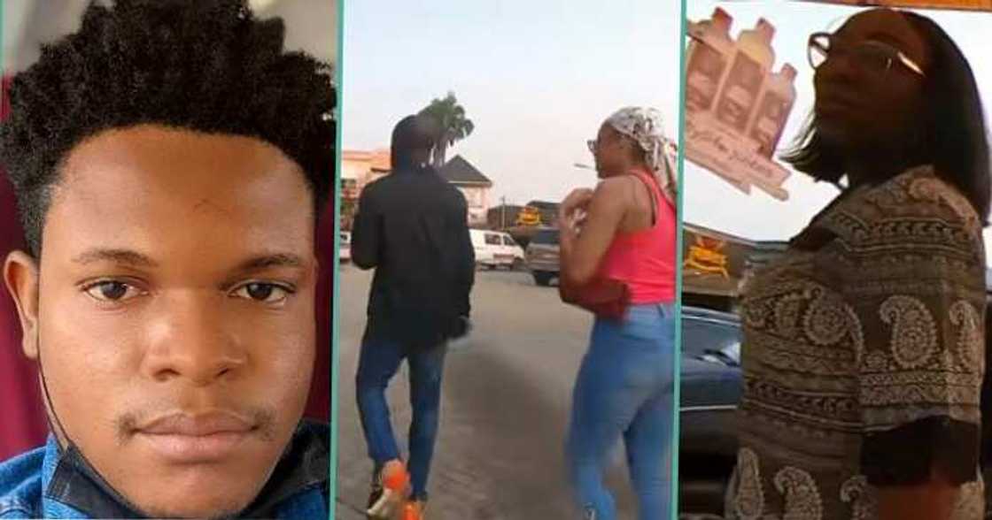 Nigerian man excitedly announces marital status on the road Nigerian man excitedly announces marital status on the road