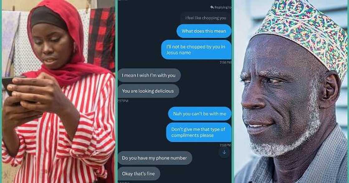 Lady exposes elderly man who slid into her DM with inappropriate messages Lady exposes elderly man who slid into her DM with inappropriate messages