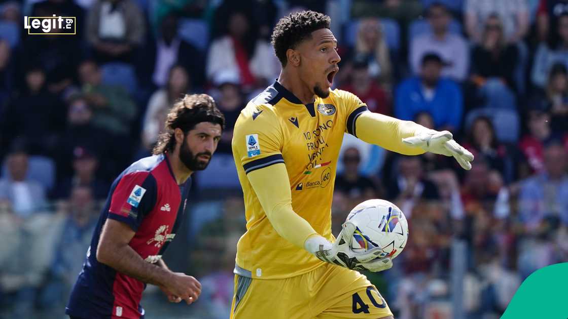 Maduka Okoye, Udinese, Cagliari, Italy, Serie A. Maduka Okoye, Udinese, Cagliari, Italy, Serie A.