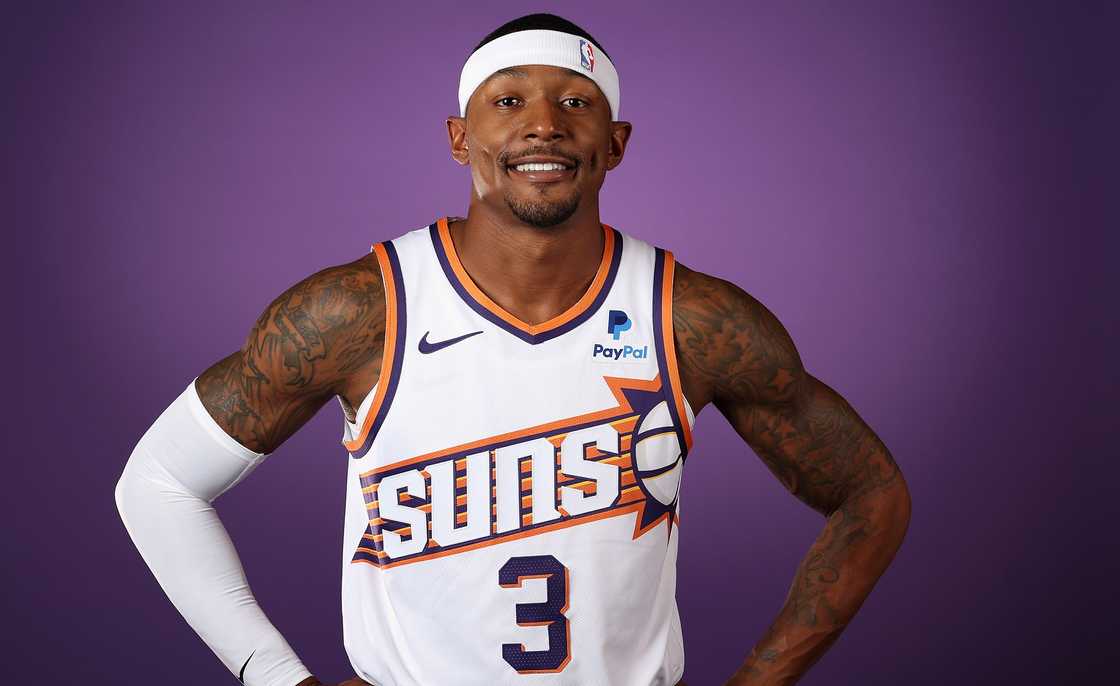 Bradley Beal of the Phoenix Suns poses for a portrait Bradley Beal of the Phoenix Suns poses for a portrait
