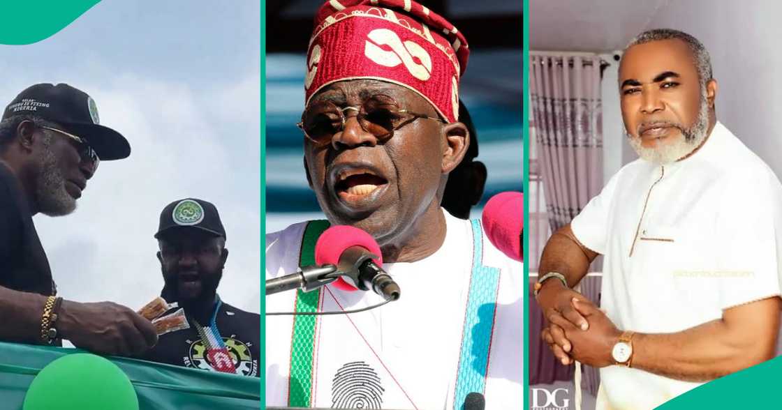 Alleged video of Zack Orji, Seyi Law, others campaigning for Tinubu in Abuja trends. Alleged video of Zack Orji, Seyi Law, others campaigning for Tinubu in Abuja trends.