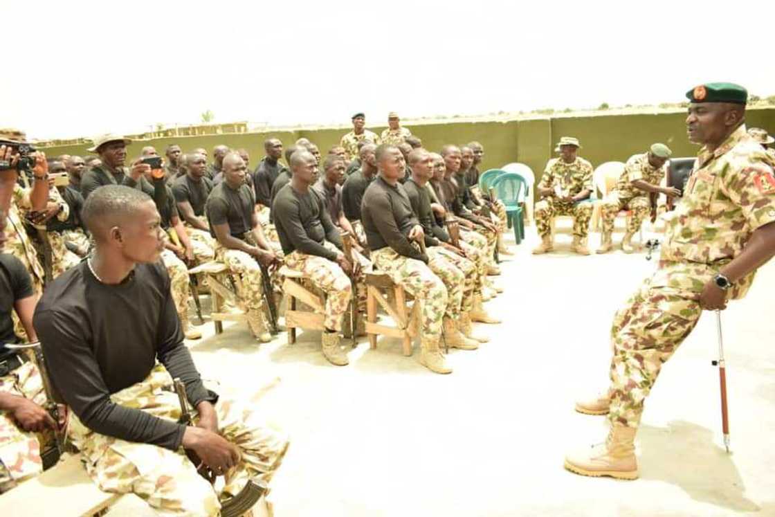 Nigerian troops in northeast