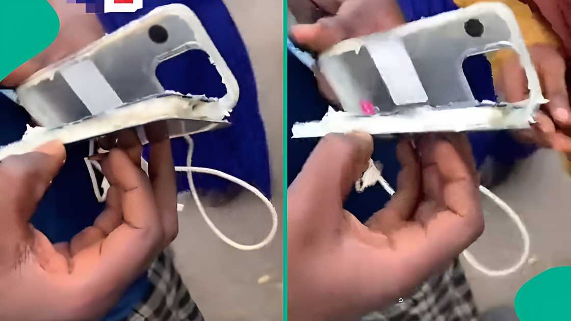 Corps member opens new phone in Computer Village, what he finds shocks many