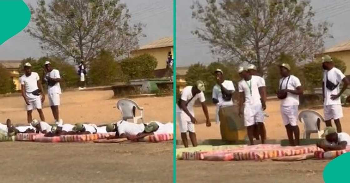 Corps members lie under hot sun after missing SAED lectures Corps members lie under hot sun after missing SAED lectures