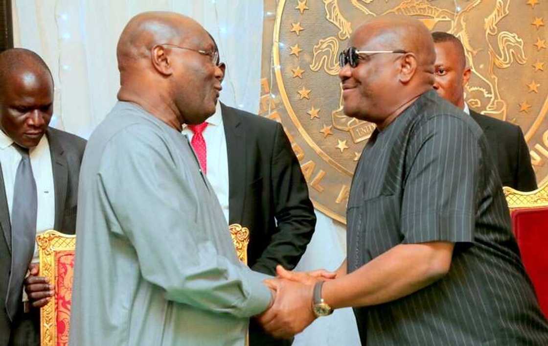 Atiku Abubakar da Nyesom Wike Atiku Abubakar da Nyesom Wike