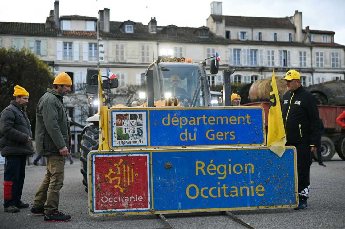 More than a dozen protests were under way just before noon on Tuesday involving nearly 900 farmers More than a dozen protests were under way just before noon on Tuesday involving nearly 900 farmers