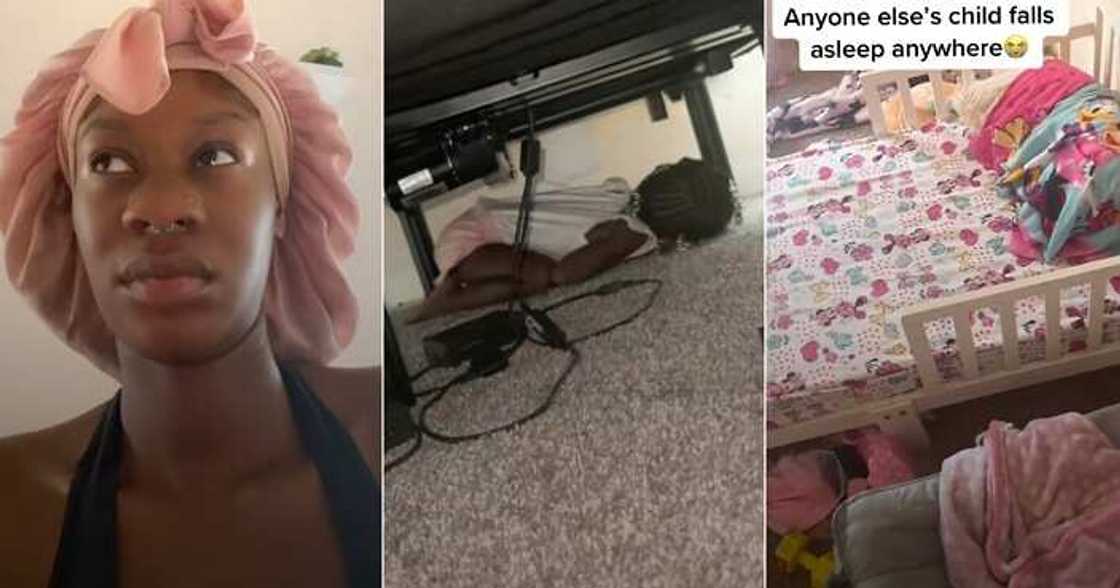 Mum shares video of daughter sleeping