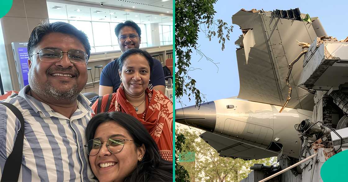A British man who travelled with his wife and two kids took a selfie at the airport before boarding the fatal Air India flight. A British man who travelled with his wife and two kids took a selfie at the airport before boarding the fatal Air India flight.