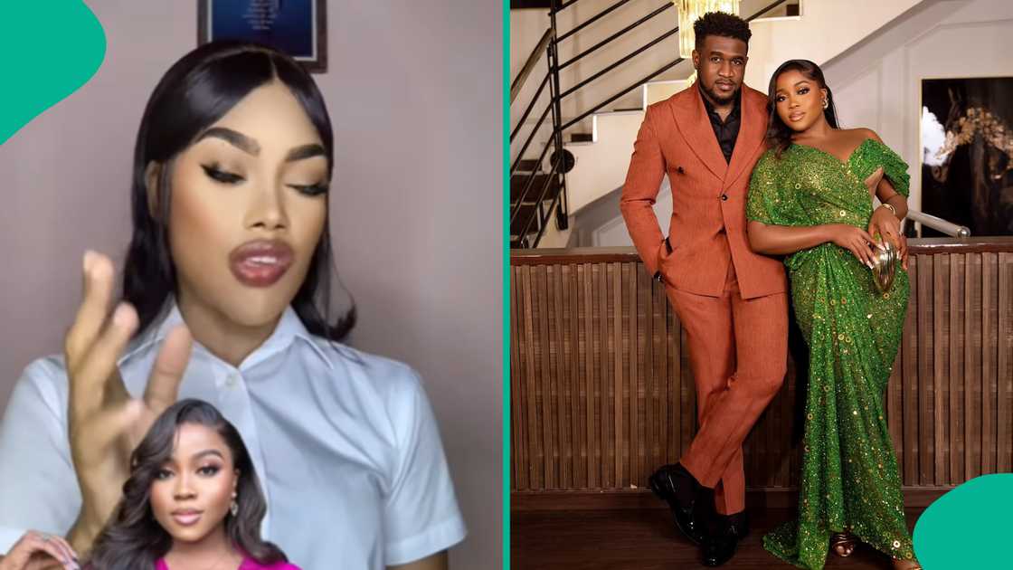 Lady reveals vision about Veekee James, hubby.