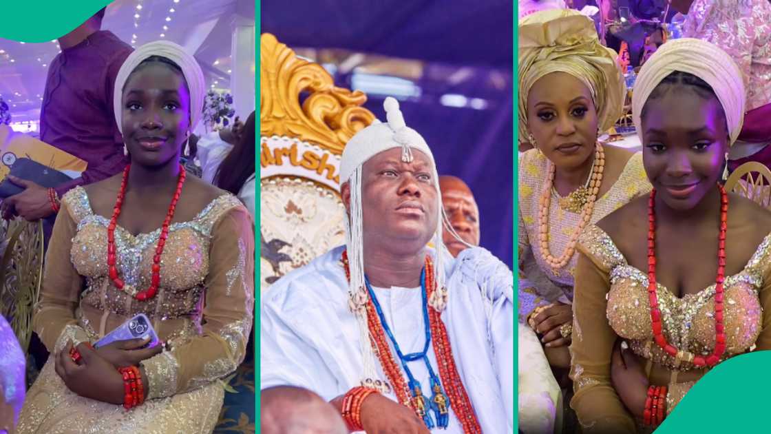 Video of Ooni of Ife's daughter at his 50th birthday party.