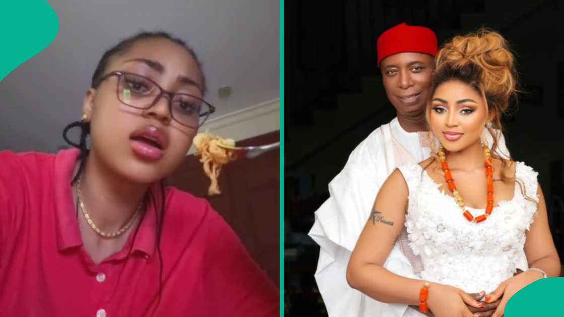 Regina Daniels explains how she bagged her husband in TikTok video. Regina Daniels explains how she bagged her husband in TikTok video.