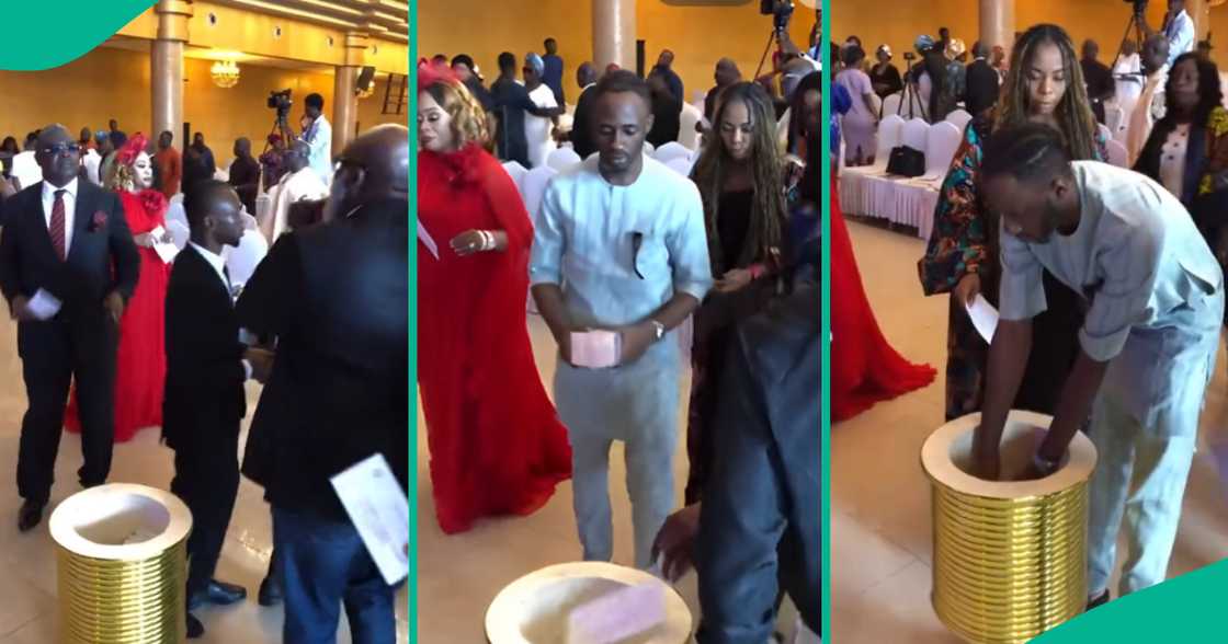 Man drops bundle of money as offering at ex-RCCG pastor's church, video goes viral Man drops bundle of money as offering at ex-RCCG pastor's church, video goes viral