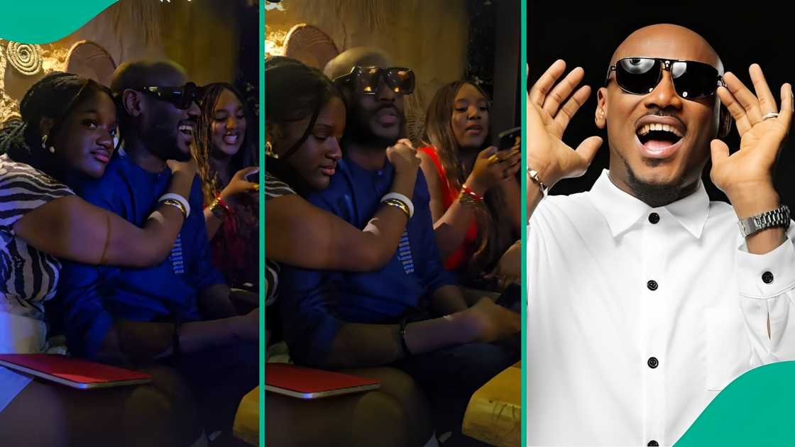 2Baba spotted with his daughters Isabella and Olivia on Father's Day.