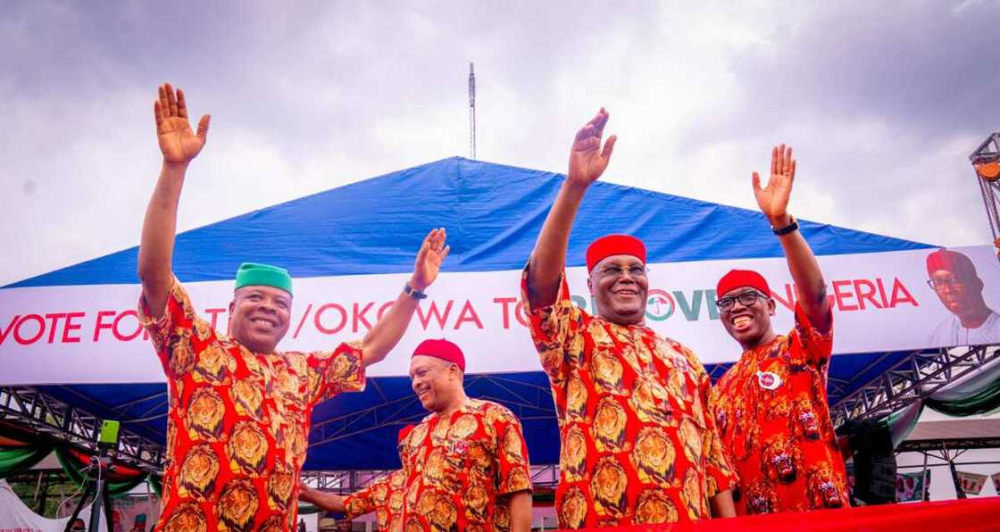 Atiku Abubakar, Ifeanyi Okowa, PDP presidential campaign rally in Owerri