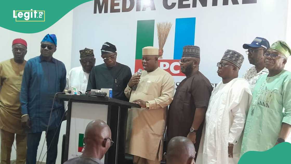 The APC chairmen has commended Abdullahi Ganduje and Nyesom Wike The APC chairmen has commended Abdullahi Ganduje and Nyesom Wike