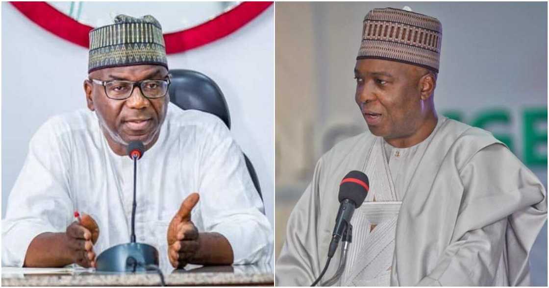 The former Senate President, Bukola Saraki, Kwara state, Governor Abdulrahaman Abdurazaq, the Universal Basic Education (UBEC) Fund The former Senate President, Bukola Saraki, Kwara state, Governor Abdulrahaman Abdurazaq, the Universal Basic Education (UBEC) Fund