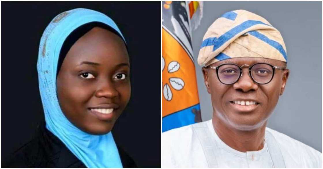 Aminat Yusuf, Babajide Sanwo-Olu, Executive Governor Of Lagos State, LASU Aminat Yusuf, Babajide Sanwo-Olu, Executive Governor Of Lagos State, LASU
