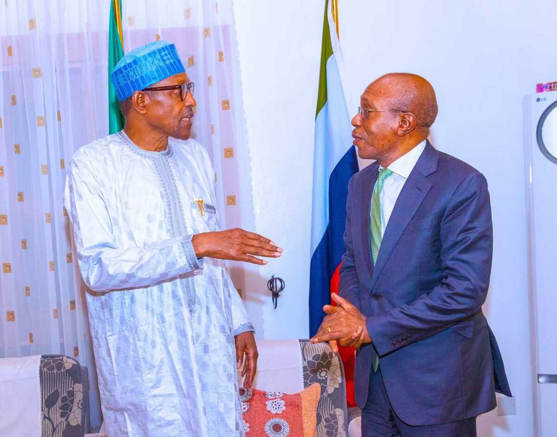 President Muhammadu Buhari/Godwin Emefiele/CBN/Bello Matawalle/APC/2023 Election/Naira Redesign Policy President Muhammadu Buhari/Godwin Emefiele/CBN/Bello Matawalle/APC/2023 Election/Naira Redesign Policy
