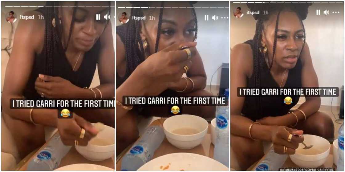 BBNaija Mike’s Wife Perri Spotted Drinking Garri for the First Time in Viral Video, Claims It Is Tasteless BBNaija Mike’s Wife Perri Spotted Drinking Garri for the First Time in Viral Video, Claims It Is Tasteless