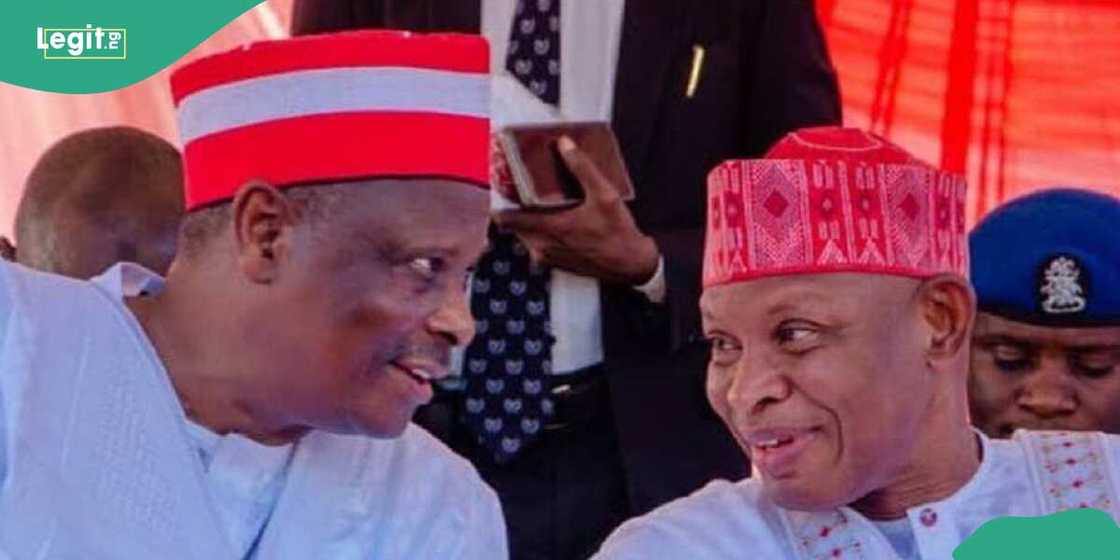 Kwankwaso da gwamnan Kano. Kwankwaso da gwamnan Kano.