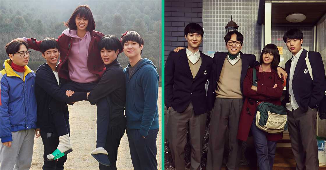 Some Reply 1988 cast members pose together.