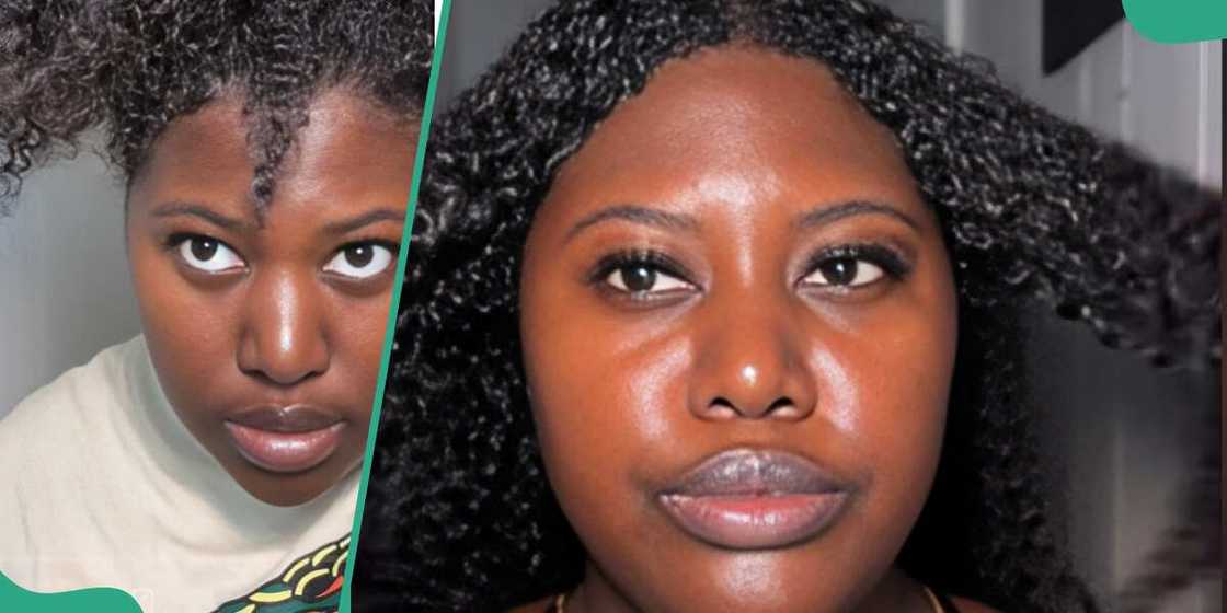 Nigerian lady braids hair with machine Nigerian lady braids hair with machine