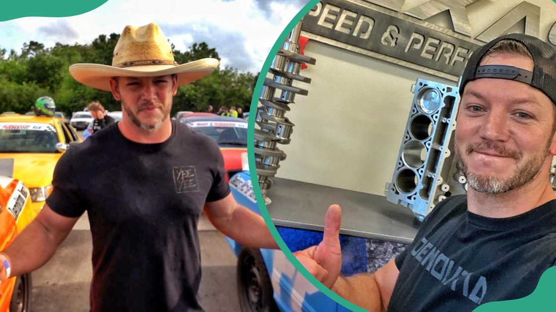 Matt Carriker is seen attendning auto shows