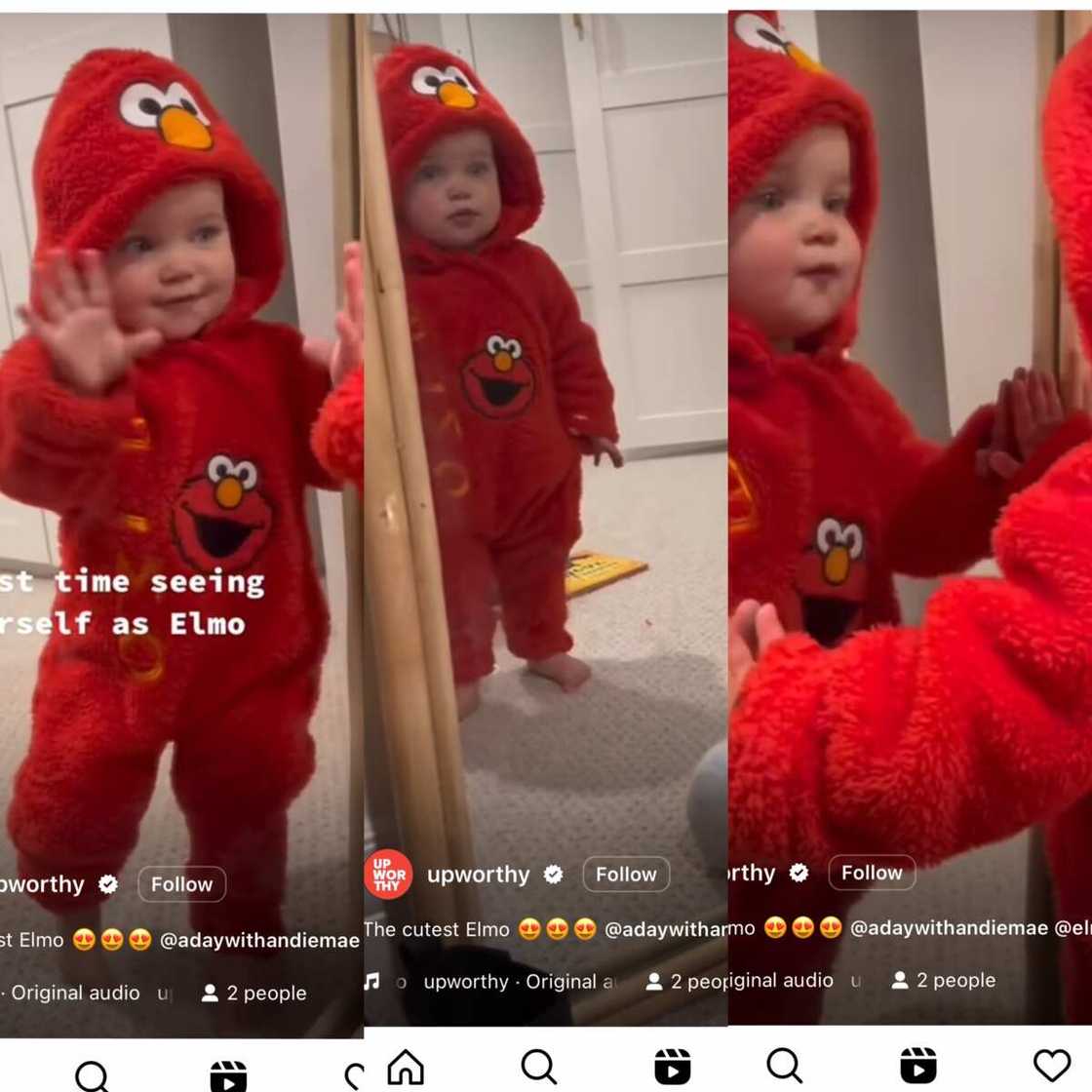 Little Kid Reacts Pricelessly as He Sees Himself in Mirror For the First Time Little Kid Reacts Pricelessly as He Sees Himself in Mirror For the First Time