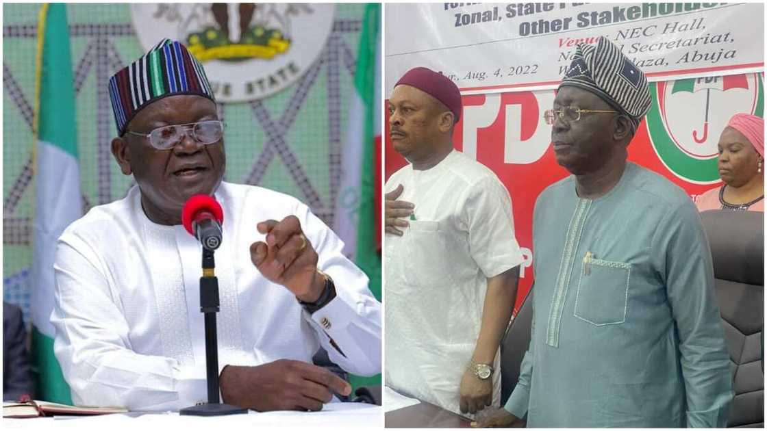 Governor Ortom/Iyorchia Ayu/PDP Crisis/2023 Elections Governor Ortom/Iyorchia Ayu/PDP Crisis/2023 Elections
