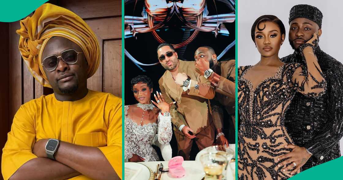Ubi Franklin denies stealing wristwatch at Davido and Chioma's wedding. Ubi Franklin denies stealing wristwatch at Davido and Chioma's wedding.