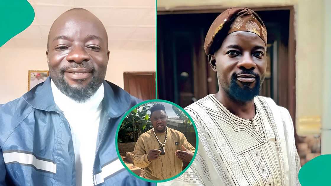 Man shares video showing poor condition of actor Okemesi's grave. Man shares video showing poor condition of actor Okemesi's grave.