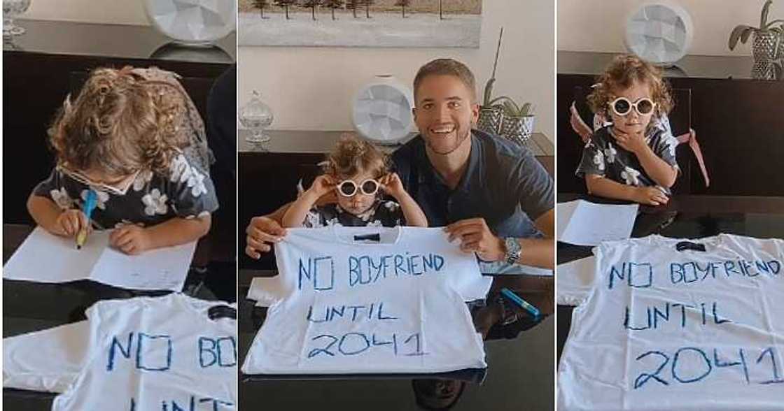 Little girl signs contract, funny little girl, paper contract, single till 2041 Little girl signs contract, funny little girl, paper contract, single till 2041