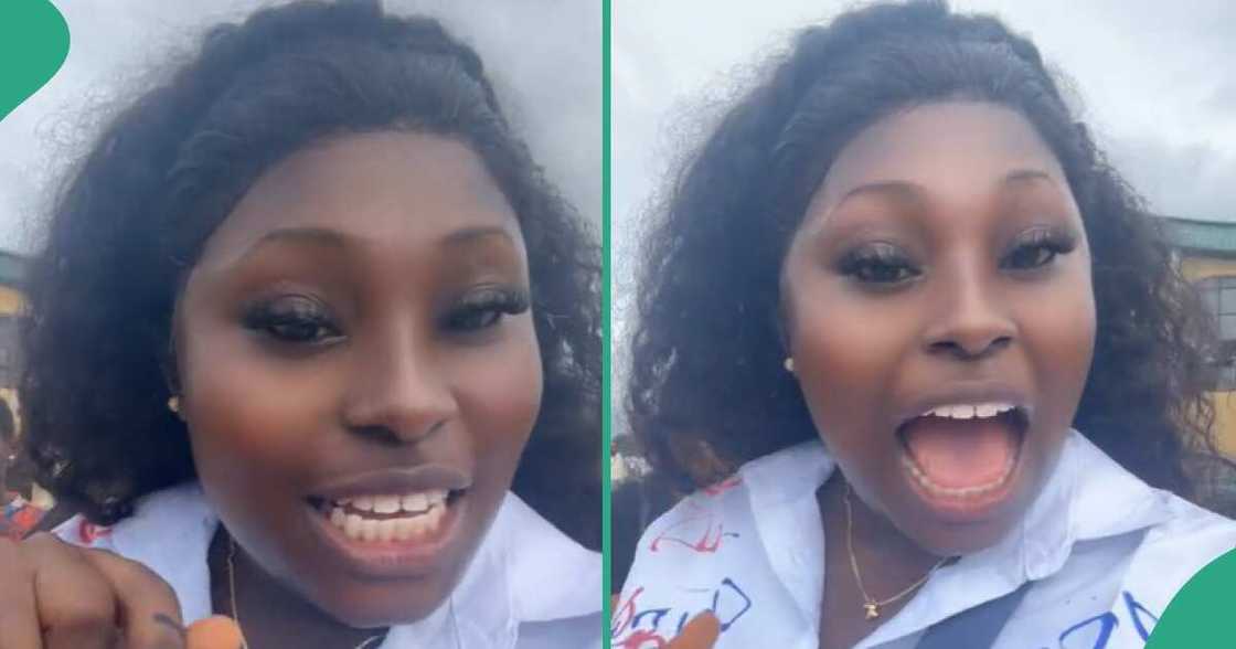 Video: This lady just graduated from school, see how she celebrated