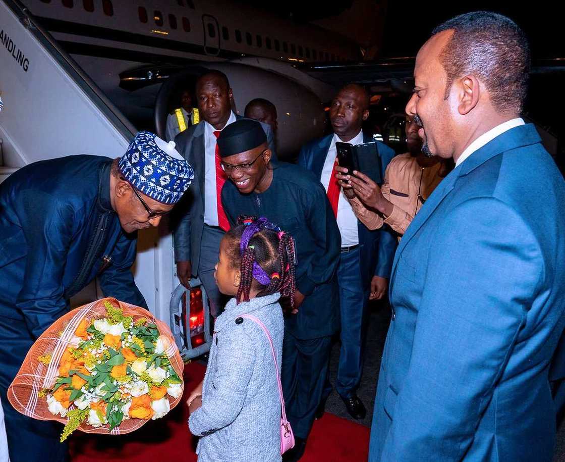 Yanzu-yanzu: Buhari ya dira Addis Ababa, kasar Habasha (Hotuna)