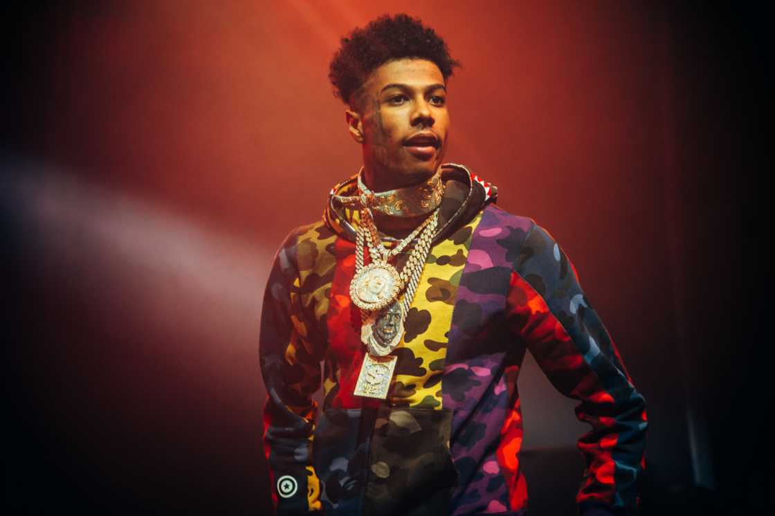 Blueface performs in London Blueface performs in London