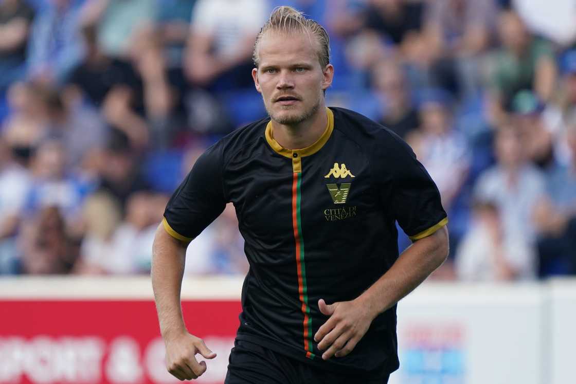 Joel Pohjanpalo looks on during the pre-season