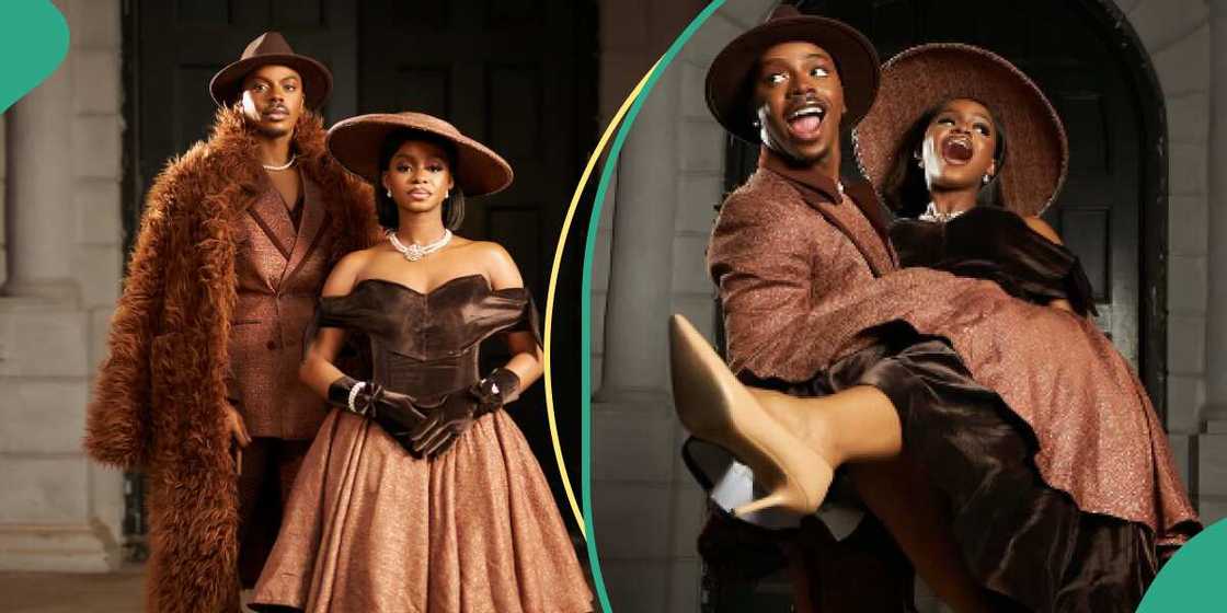 Enioluwa and Pricilla Ojo in lovely wedding pictures at Veekee James wedding Enioluwa and Pricilla Ojo in lovely wedding pictures at Veekee James wedding