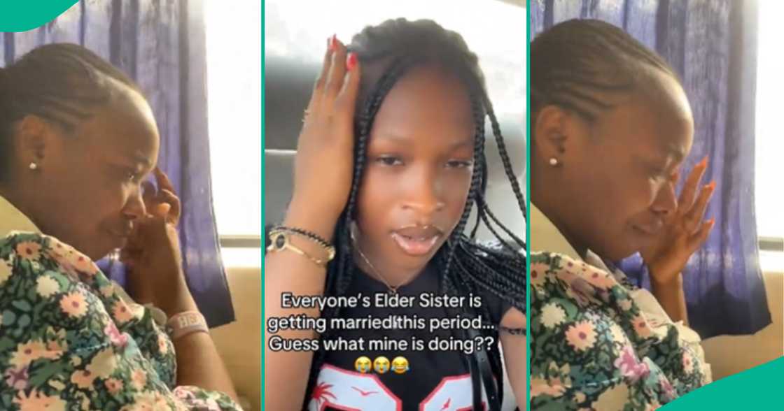 Lady shares what her elder sister does while her mates are getting married Lady shares what her elder sister does while her mates are getting married