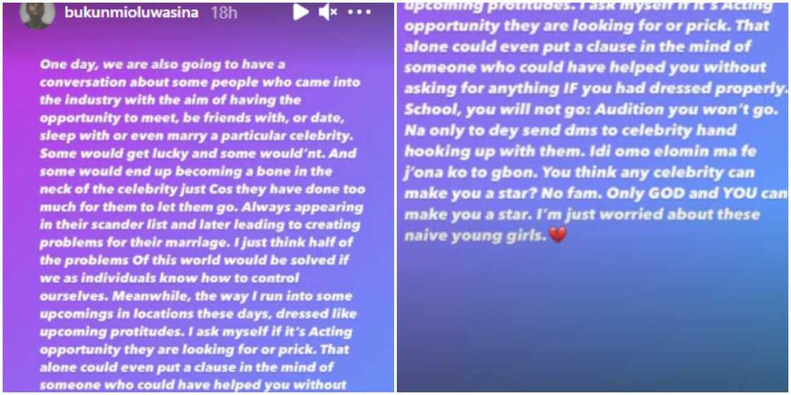 Bunkunmi Oluwasina rants in IG Bunkunmi Oluwasina rants in IG