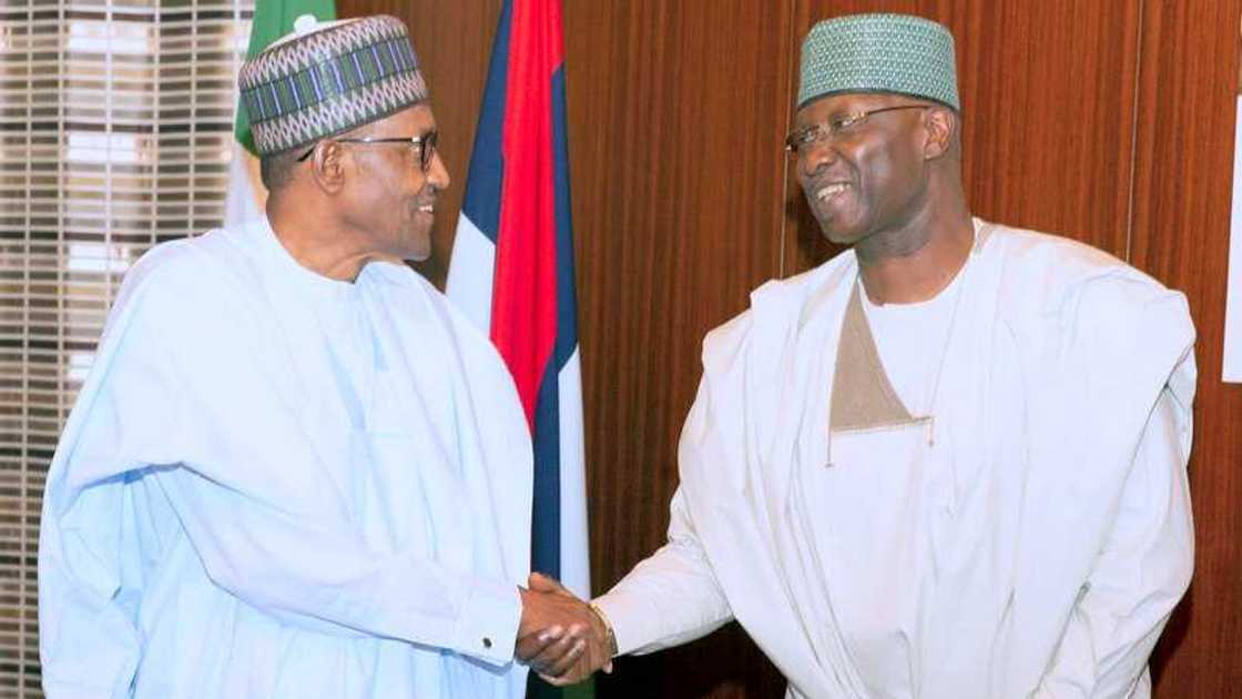 Buhari da Boss Mustapha Buhari da Boss Mustapha