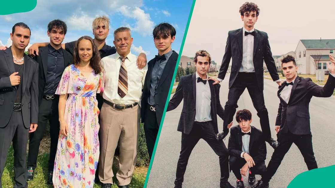 The Dobre brothers with their parents