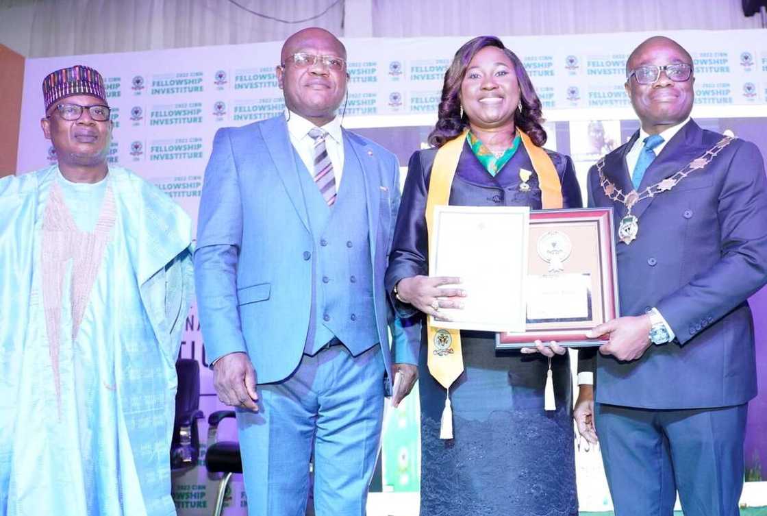 FCMB MD, Yemisi Edun, Bags Chartered Institute of Bankers Fellowship FCMB MD, Yemisi Edun, Bags Chartered Institute of Bankers Fellowship
